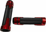 Xinli Motorcycle Grips with Handlebar Counterweights XL-629 in Red Colour