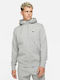 Nike Sportswear Club Men's Sweatshirt Jacket with Hood and Pockets Gray