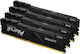 Kingston Fury Beast 128GB DDR4 RAM με 4 Modules (4x32GB) και Ταχύτητα 3600 για Desktop