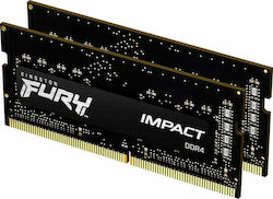 Kingston Fury Impact 32GB DDR4 RAM with 2 Modules (2x16GB) and 3200 Speed for Laptop