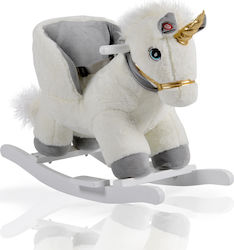 Moni Moon Rocking Toy Unicorn for 12++ months With Sound & Music with Max Load Capacity 20kg White