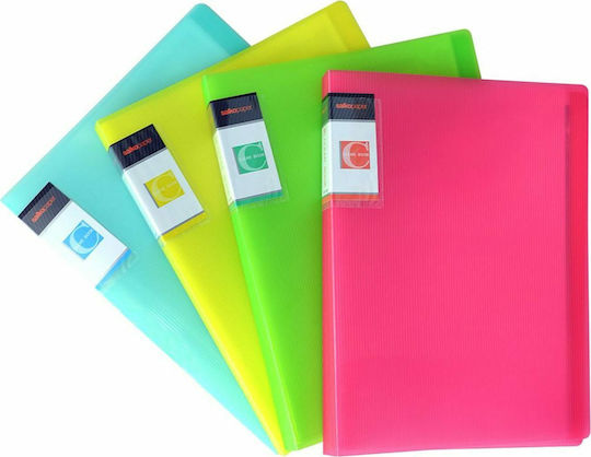 Salko Paper Ντοσιέ Σουπλ με 50 Διαφάνειες για Χαρτί A4 Neon (Διάφορα Χρώματα)