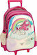 Nici Ruby Rosa School Bag Trolley Kindergarten Pink with Water Bottle Holder 12Liters