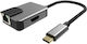 Powertech PTH-053 USB Netzwerkadapter mit Verkabelter Verbindung Gigabit Ethernet