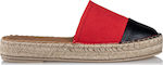 Envie Shoes Flat Δερμάτινα Mules σε Κόκκινο Χρώμα