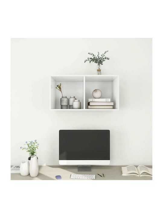 White Wall Shelf 37x37x72cm