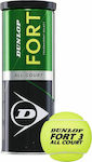 Dunlop Fort Tournament Tournament Tennis Balls 3pcs
