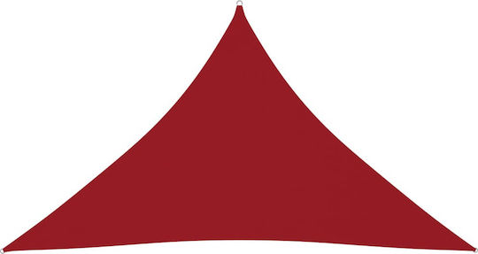 vidaXL Dreieck Sonnensegel Rot mit PU-Beschichtung 5x5m hergestellt aus Oxford-Gewebe