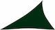 vidaXL Triangle Shade Sail Green with PU Coatin...