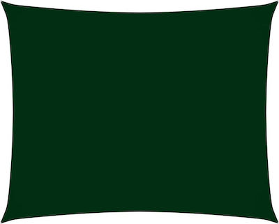 vidaXL Πανί Σκίασης Πράσινο 2x3.5m Ορθογώνιο από Ύφασμα Oxford