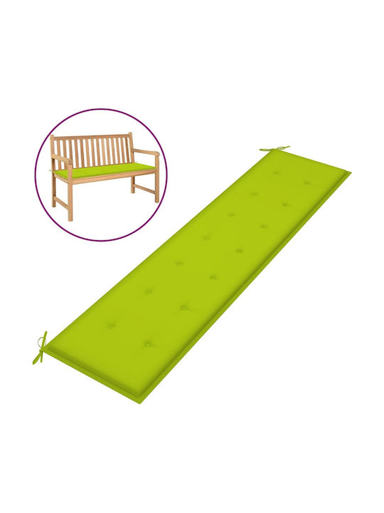 vidaXL Garden Bench Cushion Green 200x50cm.