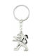 Keychain Peugeot Logo Metallic Gray