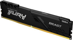 Kingston Fury Beast 16GB DDR4 RAM με Ταχύτητα 3200 για Desktop