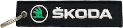 Skoda Fabric Keychain Black