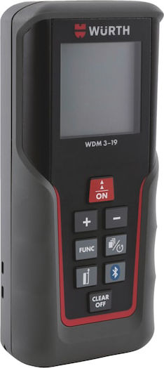 Wurth Laser Distance Meter WDM3-19 Bluetooth with 100m Maximum Distance