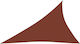 vidaXL Triangle Shade Sail Brown With Hoop & wi...