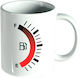 Fuel Gauge Heat Change Mug Ceramic White