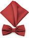 Legend Accessories Bow Tie Set with Pochette Red Legend