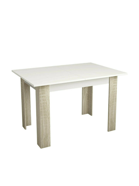 Radina Table Kitchen Wooden White 120x80x75cm 1219920695