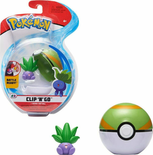 Jazwares Pokemon Clip N Go W7 Oddish и Nest Ball Pokemon за 4+ години 13.97 см