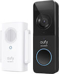 Eufy Eufy Doorbell Slim Ασύρματο Κουδούνι Πόρτας με Κάμερα και Wi-Fi Συμβατό με Alexa και Google Home