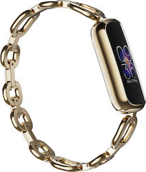 Fitbit Luxe Gorjana Special Edition Activity Tracker with Heat Rate Monitor Waterproof Soft Gold