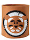 ecarla Children's Storage Box made of Fabric Tiger Brown 35x35cm 1pcs