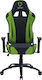 Eureka Ergonomic GX330-G Artificial Leather Gaming Chair with Adjustable Arms Black / Green