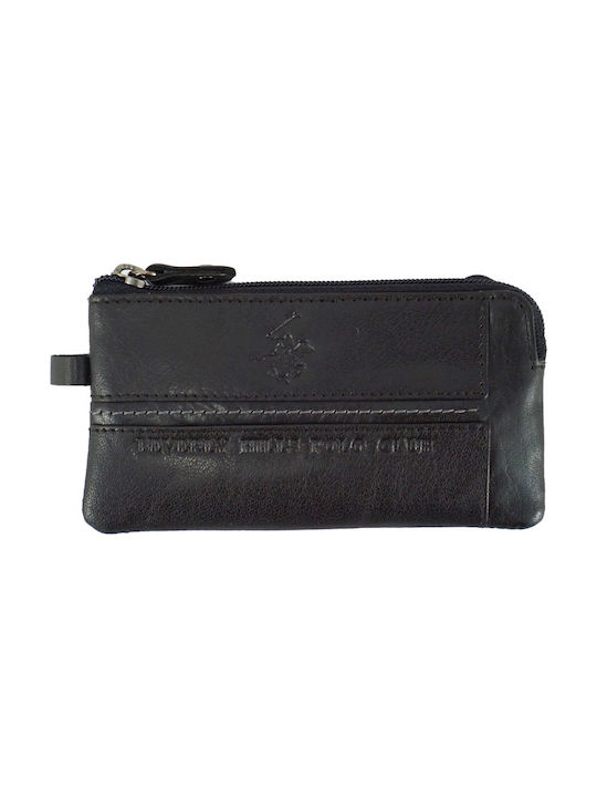 Beverly Hills Polo Club Key Holder Leather Black