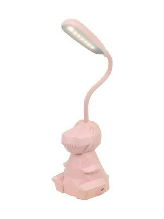 Kids Desk Lamp Geometric Dino Pink 6.5x6.5x28εκ.