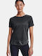 Under Armour Women's Athletic T-shirt Fast Drying Black