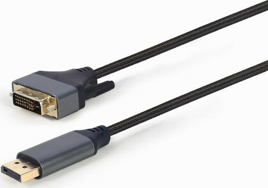 Gembird Кабел DVI-D мъжки - DisplayPort мъжки 1.8м Черен (CC-DPM-DVIM-4K-6)