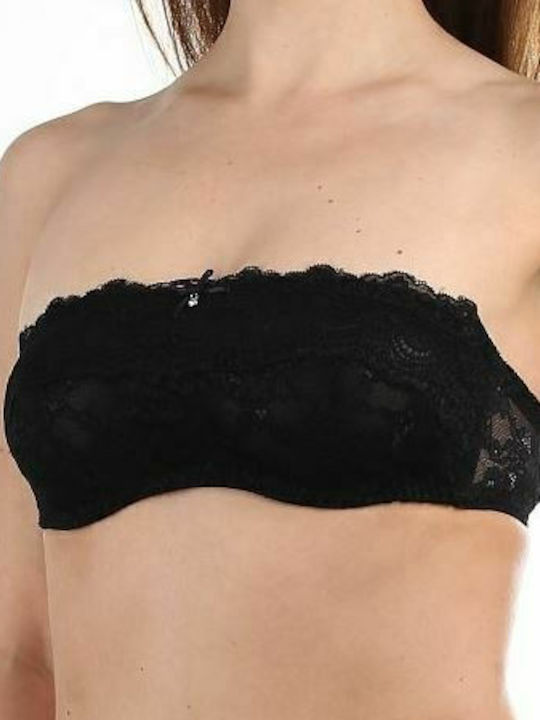 Sielei Μαύρο Strapless Σουτιέν χωρίς Ενίσχυση μ...