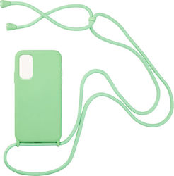 Sonique Carryhang Umschlag Rückseite Silikon 0.5mm Light Green (Redmi Note 10 5G / Poco M3 Pro)
