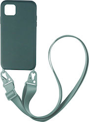 Sonique Carryhang Liquid Strap Umschlag Rückseite Silikon 0.5mm Dark Green (Galaxy A22 5G)