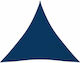vidaXL Dreieck Sonnensegel Blau Mit Hoop & mit ...