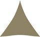 vidaXL Triangle Shade Sail Beige With Hoop & with PU Coating 5x6m made of Oxford fabric