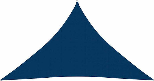 vidaXL Triangle Shade Sail Blue With Hoop & with PU Coating 4x4x5.8m made of Oxford fabric