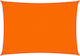 vidaXL Rectangular Shade Sail Orange With Hoop ...