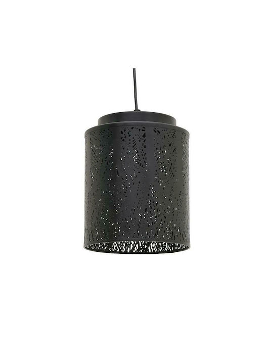 Inart Pendant Light Suspension for Socket E27 Black