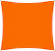 vidaXL Square Shade Sail Orange With Hoop & wit...
