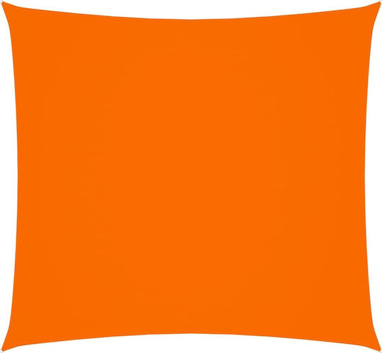 vidaXL Square Shade Sail Orange With Hoop & with PU Coating 2.5x2.5m Square made of Oxford fabric