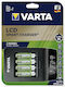 Varta LCD Smart Charger+ 4 Μπαταριών Ni-MH Μεγέθους AA/AAA Σετ με 4x AA 2100mAh