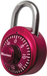 Master Lock 1533D Steel Padlock Discus Padlock Combination Red Red 1pcs