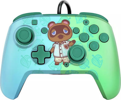 PDP Faceoff Deluxe+ Wired Gamepad for Switch Animal Crossing