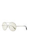 Web WE0286 32Q Sunglasses with Silver Metal Frame and Green Lens WE0286 32Q