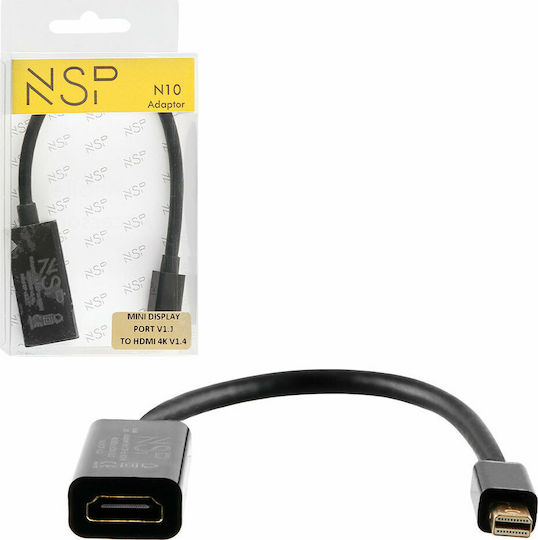 NSP N10 Μετατροπέας mini DisplayPort male σε HDMI female