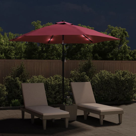 Umbrelă Rotundă Metalică Burgundă Φ3m