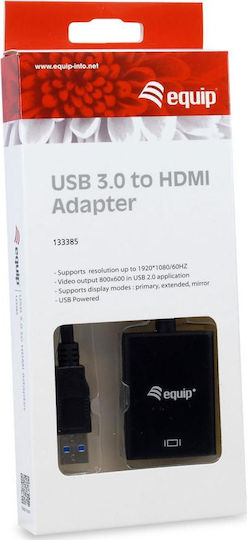 Equip Converter USB-A male to HDMI female 1pcs 133385