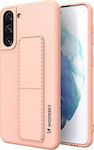 Wozinsky Kickstand Flexible Silicone Back Cover Pink (Galaxy S21+ 5G)